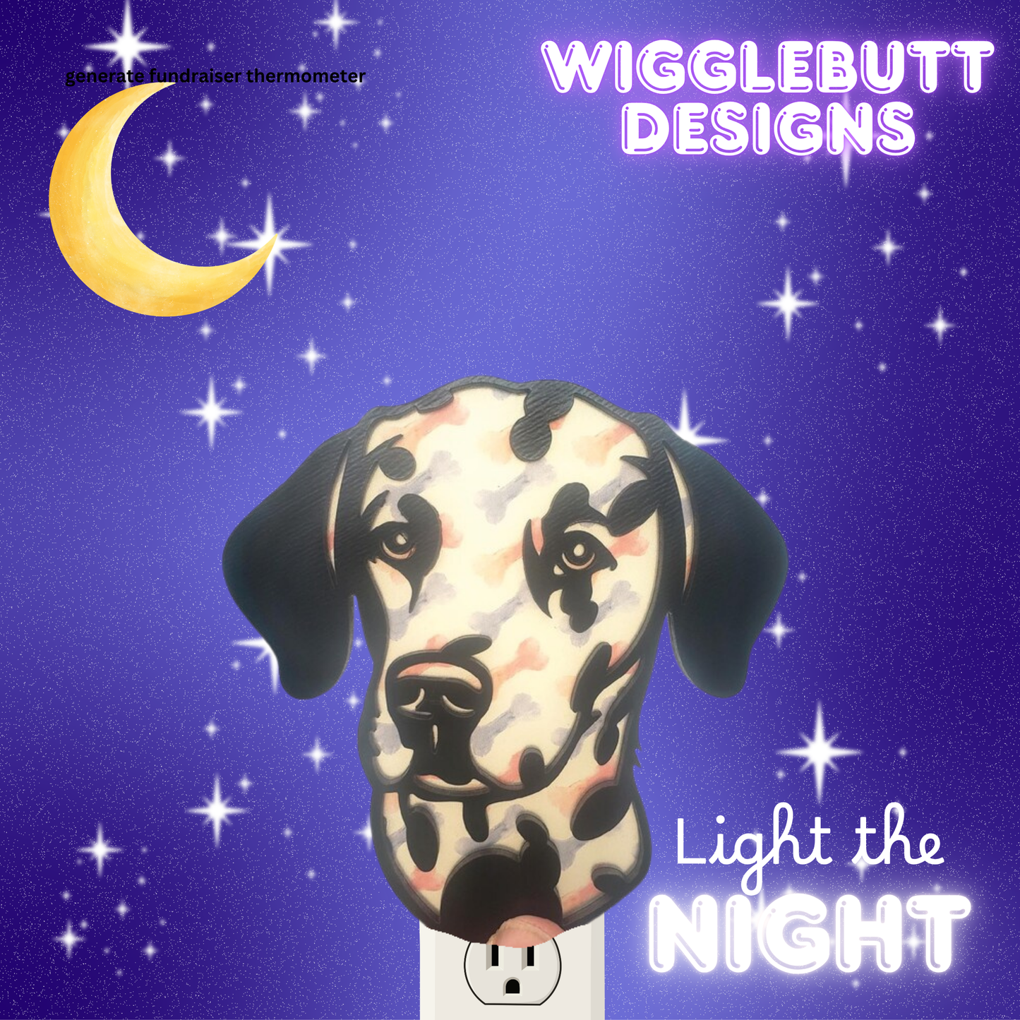 Dalmatian Night Light