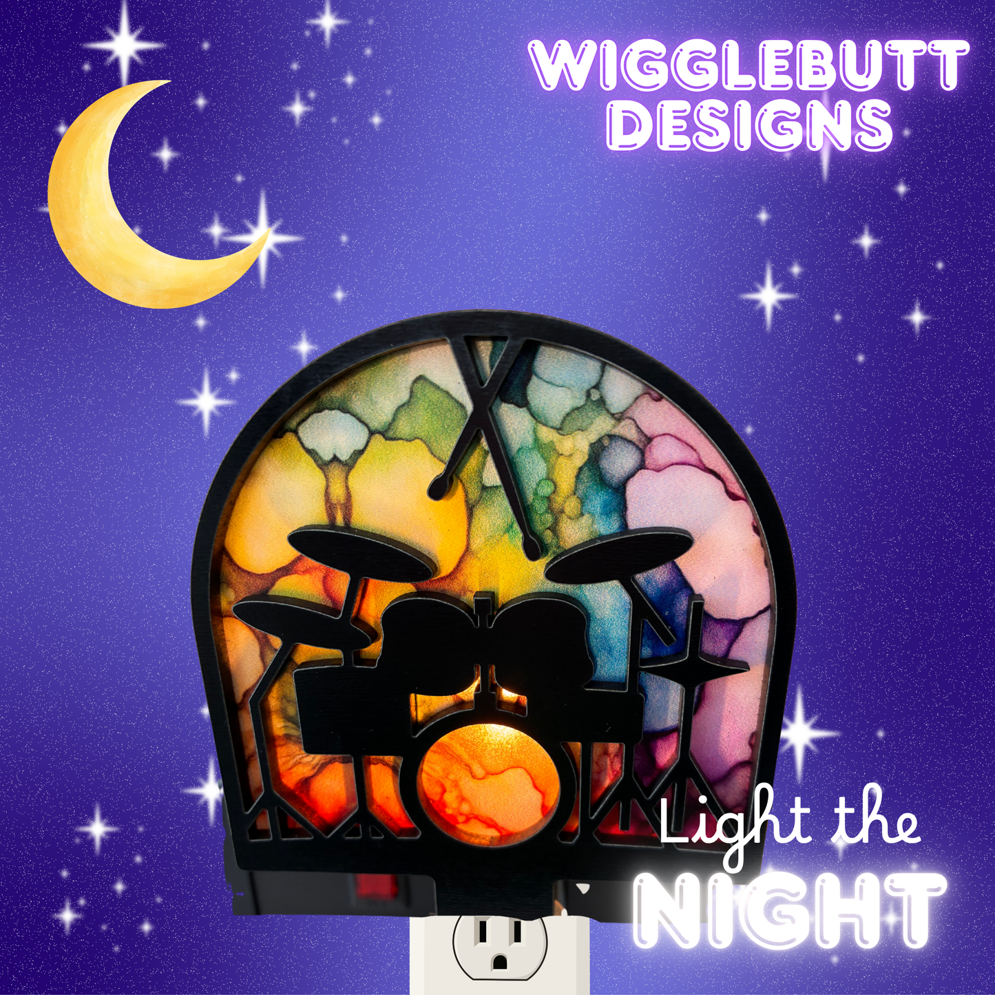 Drum Set Night Light