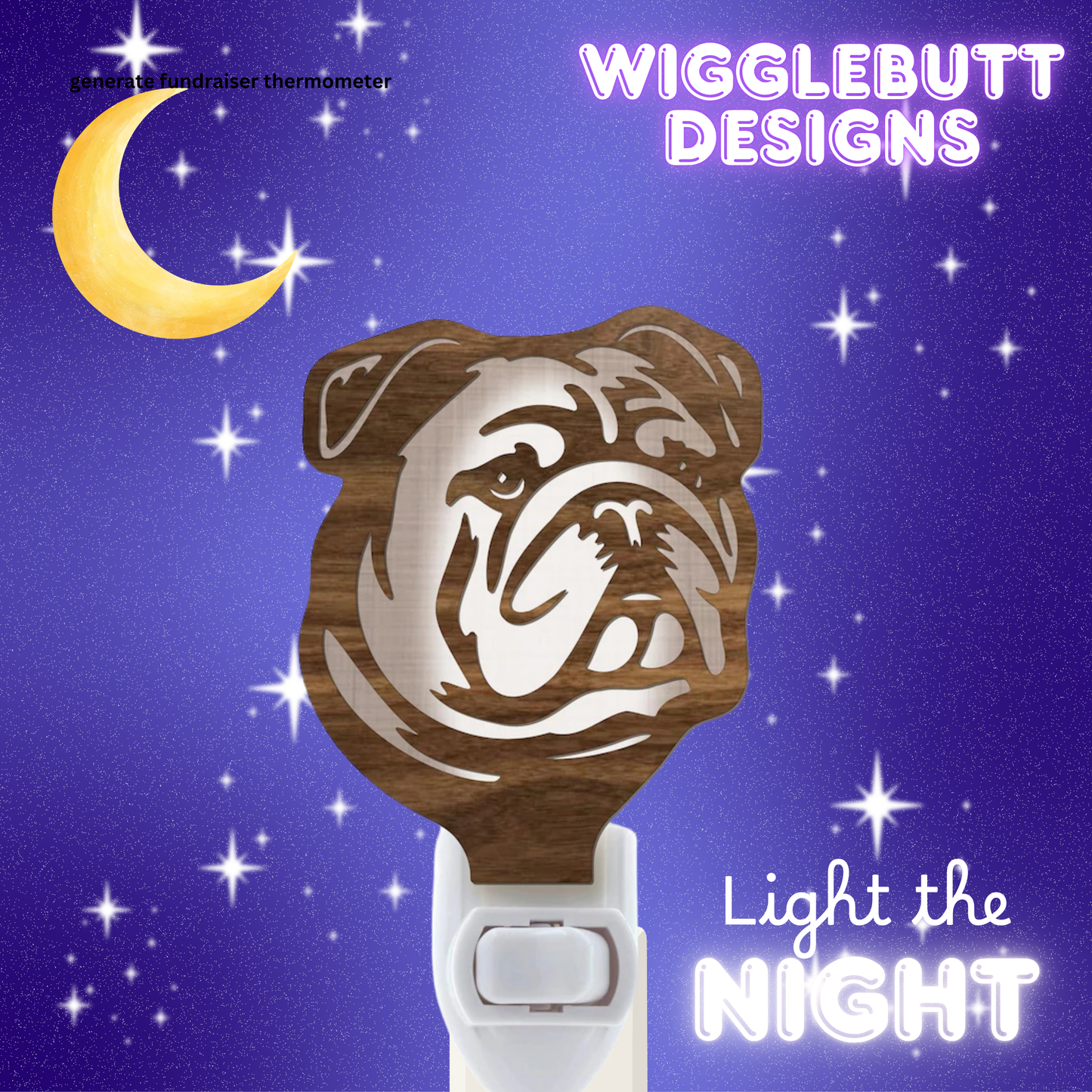 English Bulldog Night Light