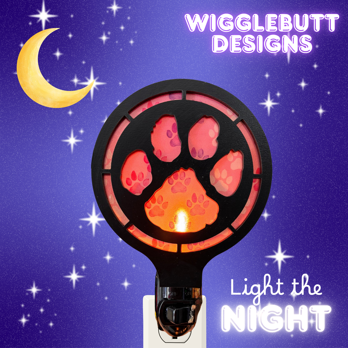 Paw Print Night Light