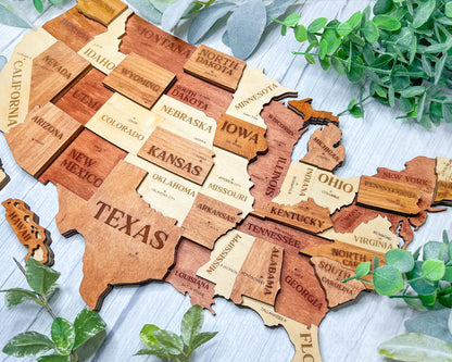 3D USA MAP