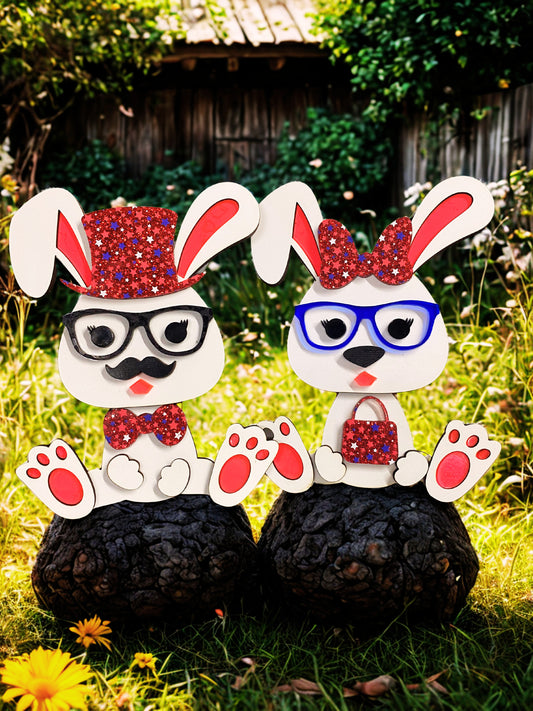 Patriotic Nerdy Bunnies