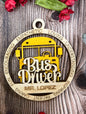 Educational Christmas Ornament--Bus Driver