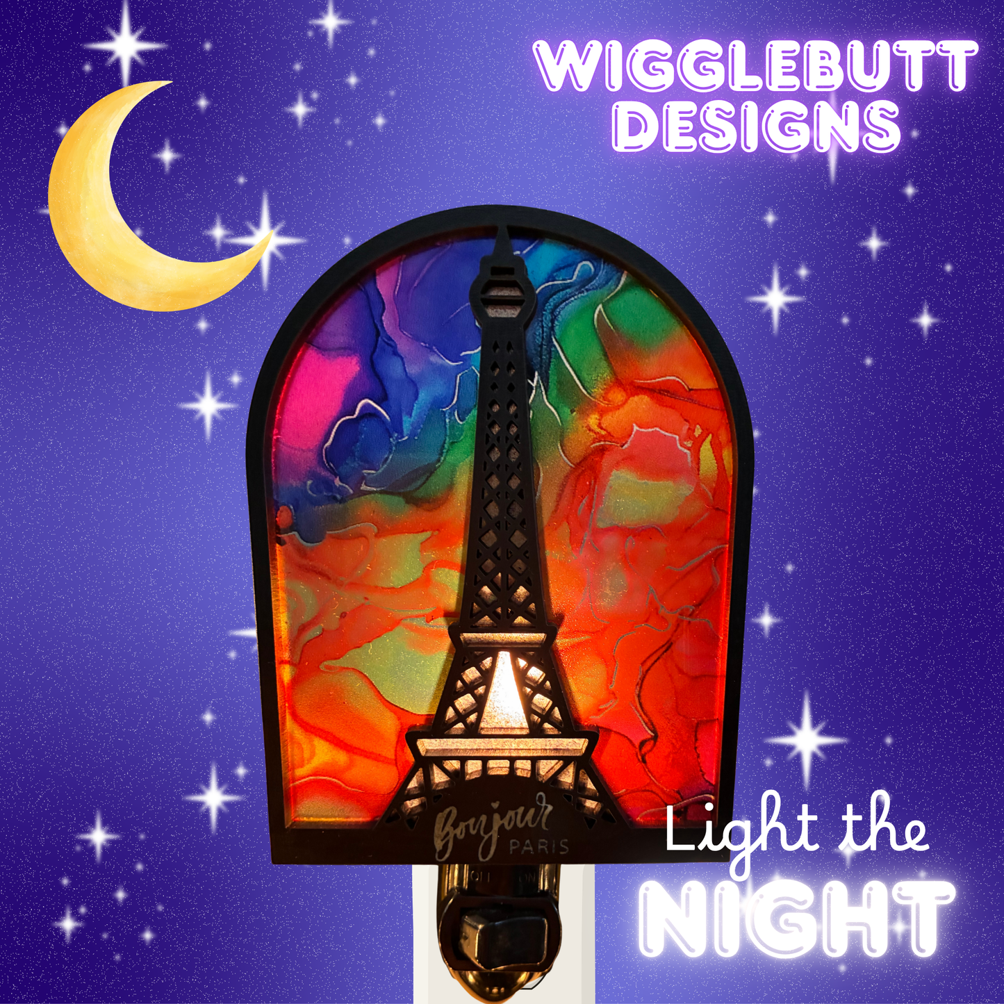 Eiffel Tower Night Light