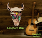 Layered Longhorn Steer Magnet/Ornament