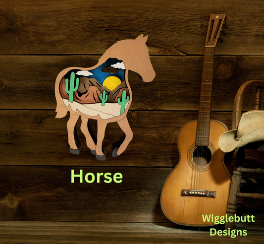 Layered Western Magnet/Ornament