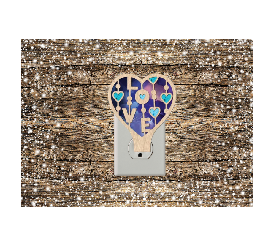 Heart Shapped Night Light