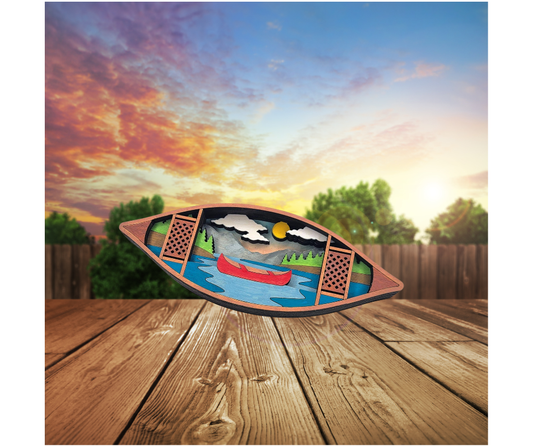 Canoe Magnet/ Christmas Ornament