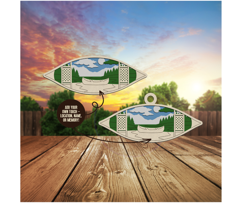 Canoe Magnet/ Christmas Ornament